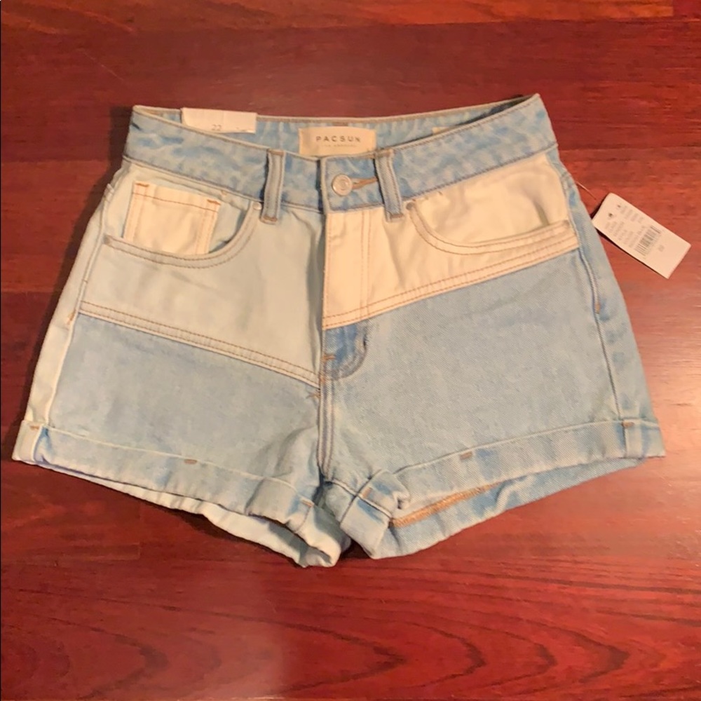 High Waist Denim Mom Short